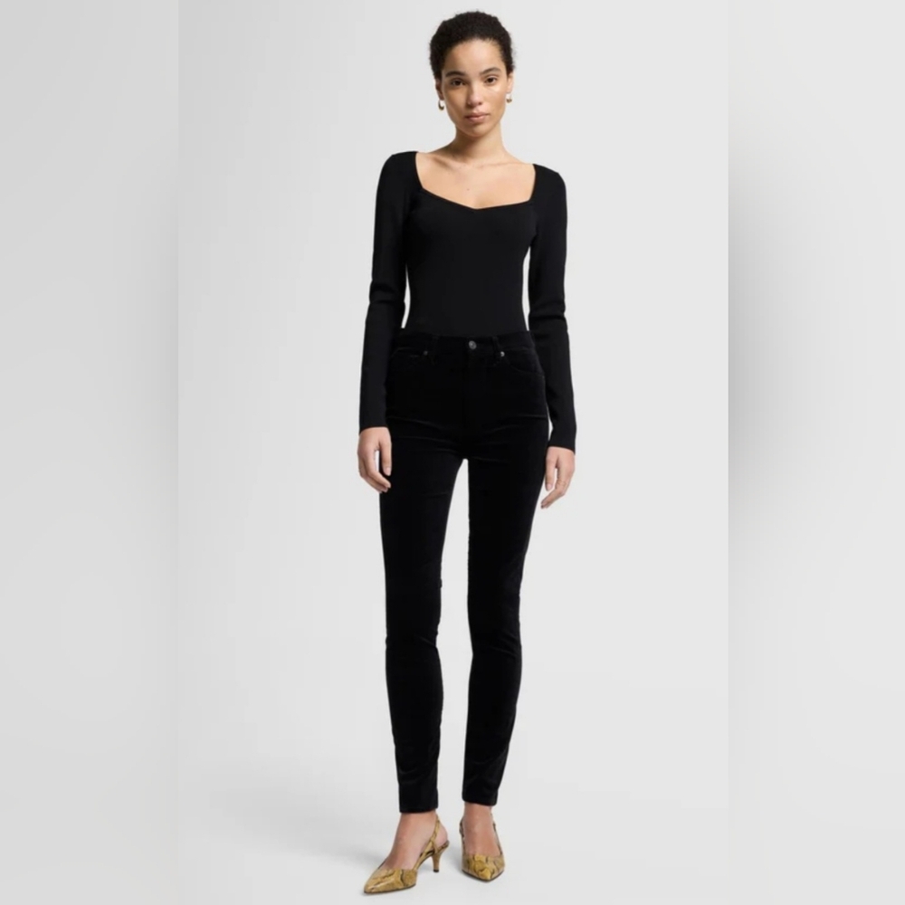 7 For All Man Kind- Velvet High Waisted Skinny Pants